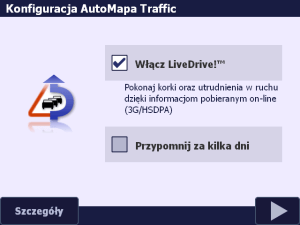 Okno - Konfiguracja AutoMapa Traffic