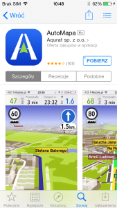 AppStore - Opis AutoMapy