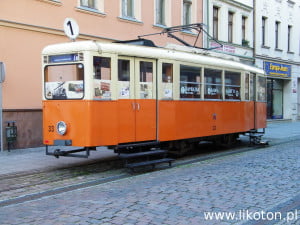 Zabytkowy wagon tramwajowy