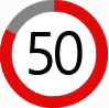 Przekroczenie prędkości 40-50 km/h
