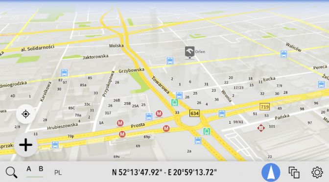 AutoMapa dla iOS - Nowe kolory POI kategorii Transport