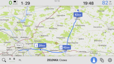 AutoMapa iOS - Nowa wizualizacja punktów trasy