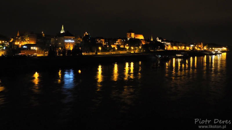 Toruń Stare Miasto nocą