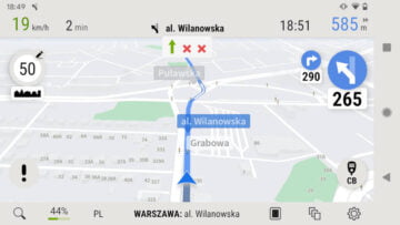 AutoMapa Android LikeGM - nawigowanie