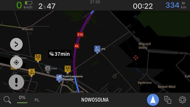 AutoMapa 7.9.29 iOS Nowa wizualizacja korków na trasie