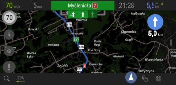 AutoMapa Android 7.16 - Przeglądanie mapy